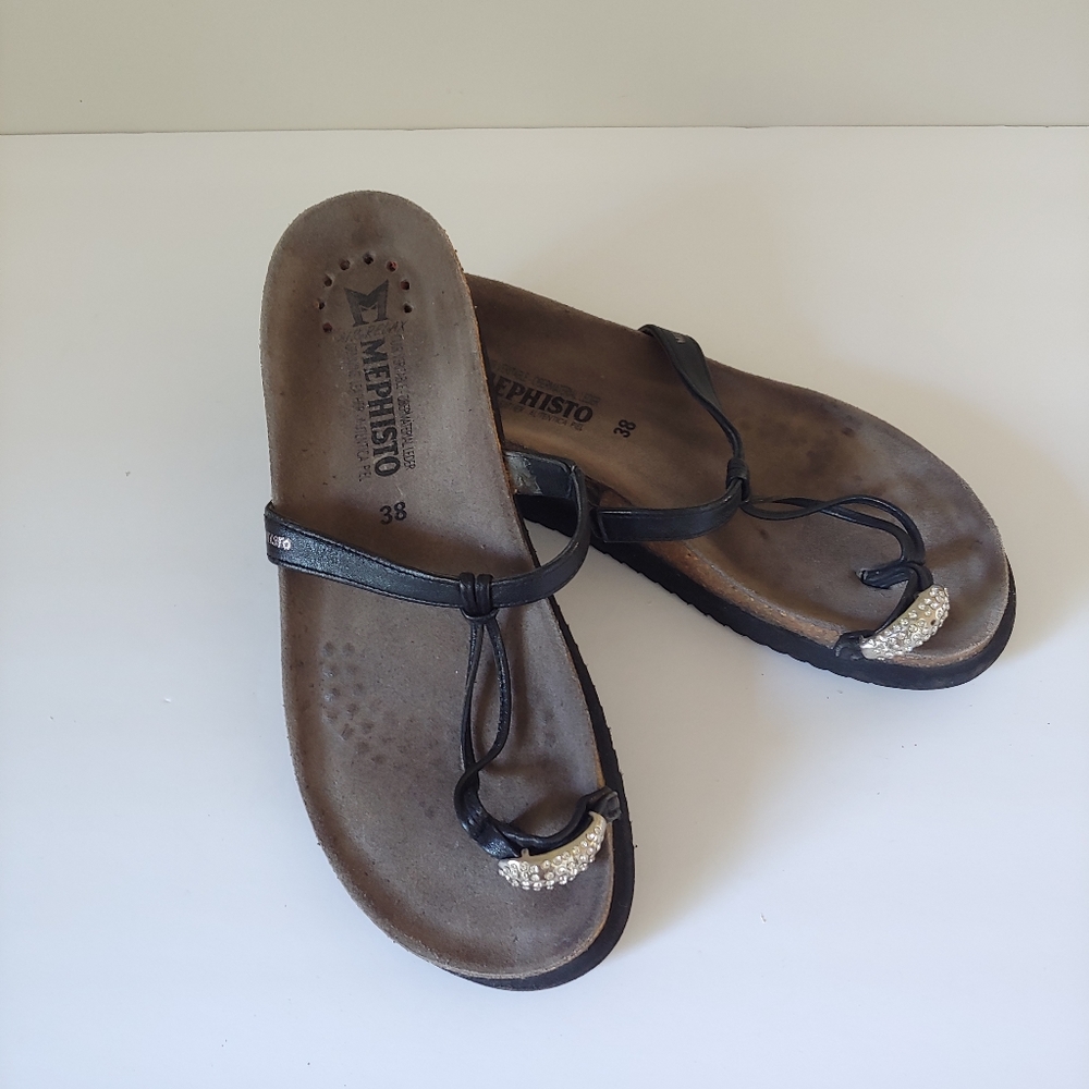 Mephisto Hatty Sandal Leather Size 7.5 - Picture 4 of 15